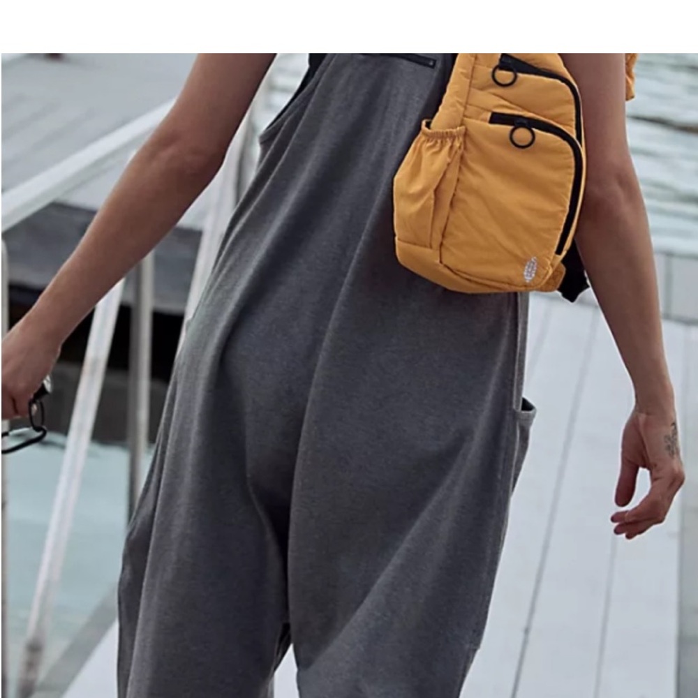 FP Movement Gray Jumpsuit Relaxed Fit Athleisure